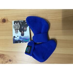 Vintage Molehill Infant Baby Booties Fleece Size 6-12 Months